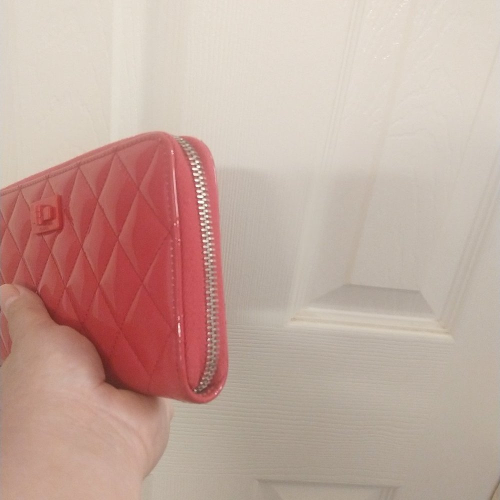 Chanel Patent Leather Large Zip Wallet - Picture 5 of 16